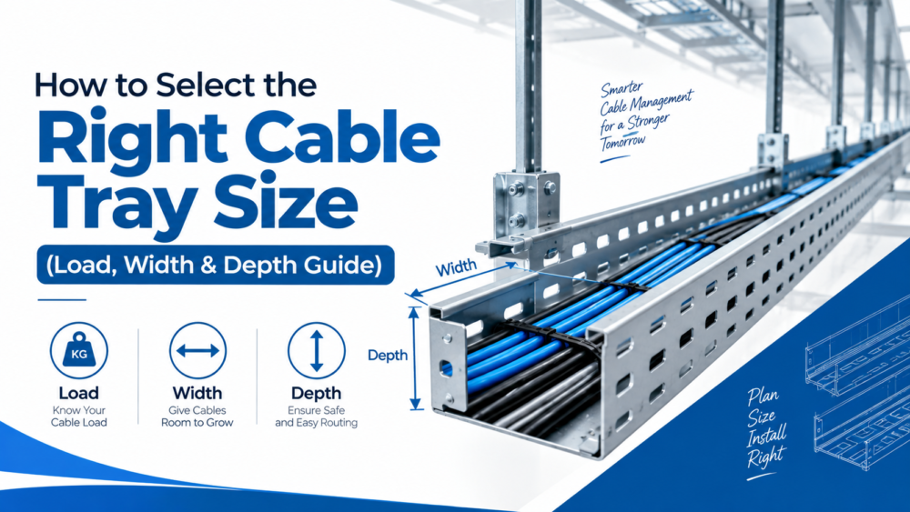 How to Select the Right Cable Tray Size (Load, Width & Depth Guide)